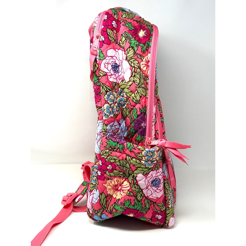 Vera Bradley Vibrant Gardenias Essential Large Backpack Floral Trolley Sleeve - Picture 12 of 12